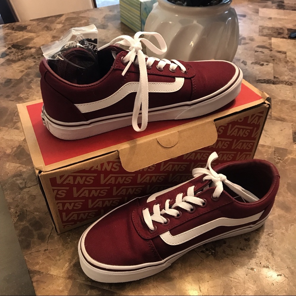 Burgundy Vans